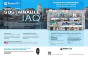 Proud to Provide Healthy and Sustainable IAQ with RenewAire ERVs and DOAS Technologies
