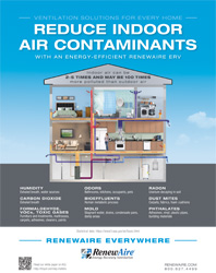 Reduce Indoor Air Contaminants with an Energy-Efficient RenewAire ERV