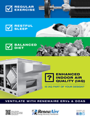 Is IAQ Part of Your Design? Ventilate with RenewAire ERVs and DOAS