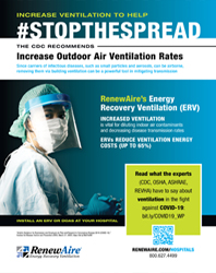 Increase Ventilation to Help #StopTheSpread in Hospitals