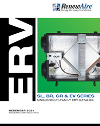 SL, BR, GR & EV Series Single/Multi-Family ERV Catalog
