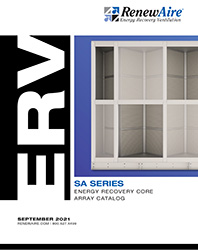 NEW Product! SA Series Energy Recovery Core Array Catalog