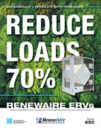 Decarbonize and Ventilate with RenewAire to Reduce Loads 70%